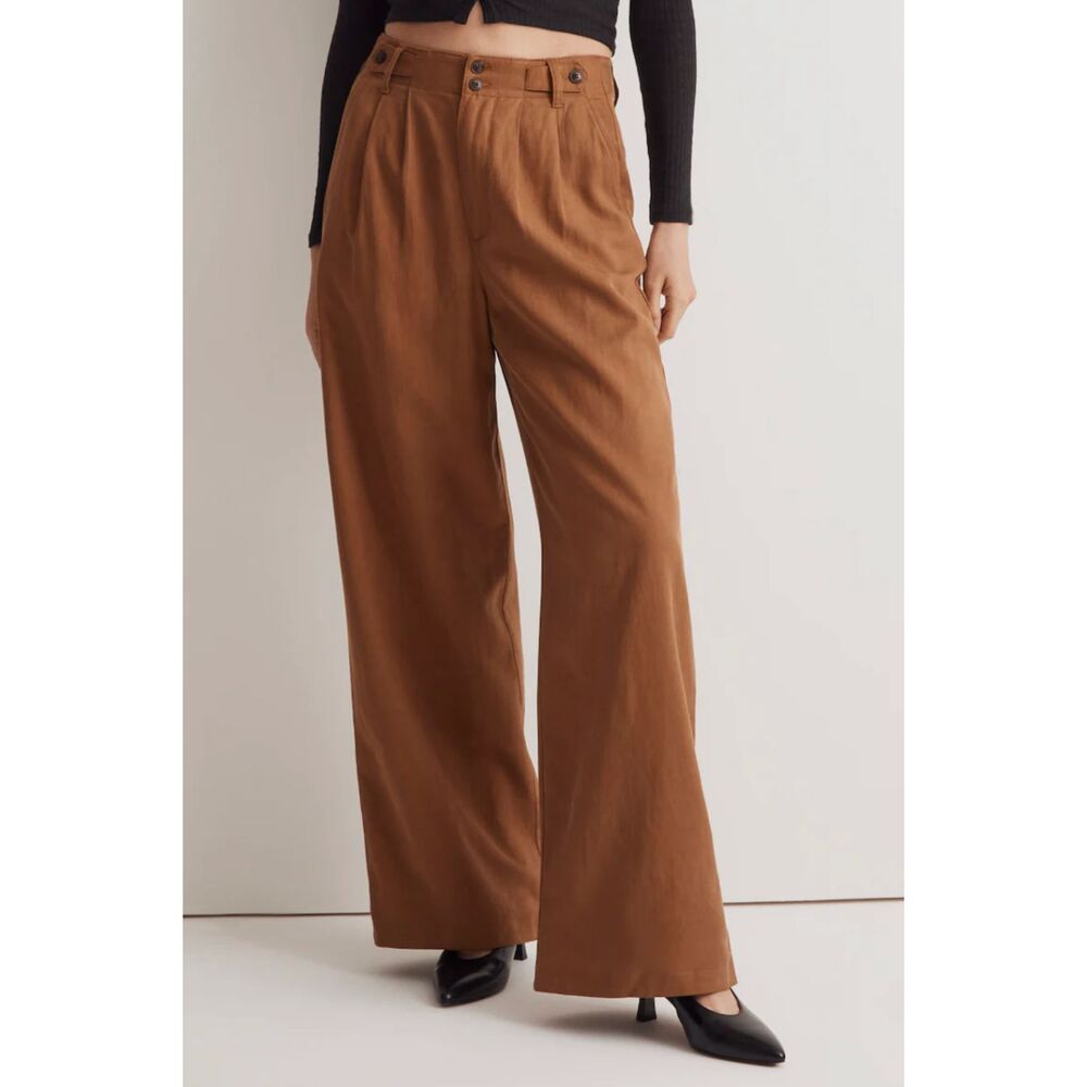 The Harlow Wide-Leg Pant in Drapey Twill from Madewell PETITE